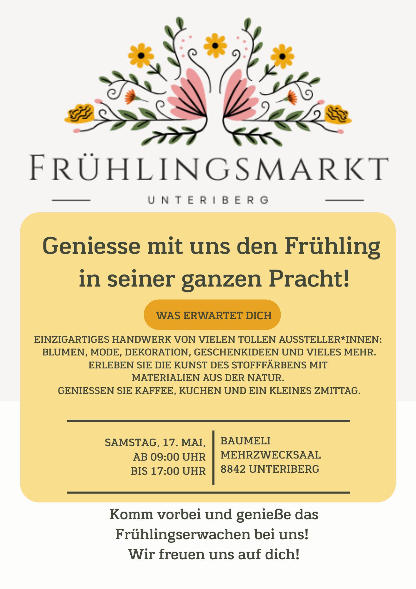 FRÜHLINGSMARKT UNTERIBERG 2025